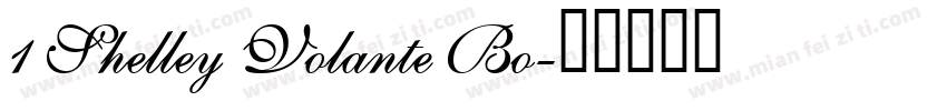 1 Shelley Volante Bo字体转换